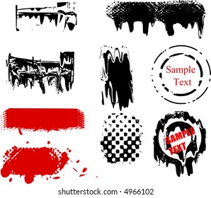 Scalable grunge brushes and design elements