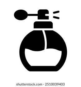 A scalable icon of perfume bottle, unique vector of fragrance bottle