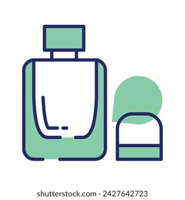 Scalable icon of perfume, unique vector of fragrance bottle