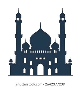 Scalable mosque vector ideal for logo creation, website design, and religious branding. High-quality, easily customizable for various applications.