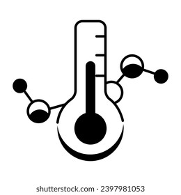 Scalable outline icon showing bioengineering concept 