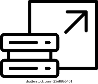 Scalable Outline Icon Vector Illustration