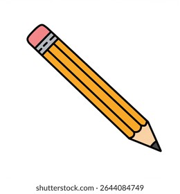 Scalable pencil vector ideal for logo creation website design branding projects and educational resources offering a versatile design for various applications