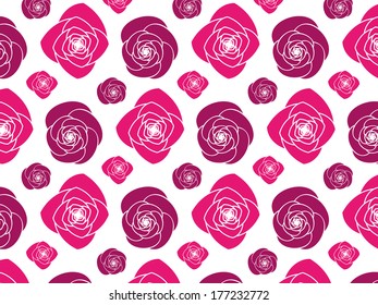 Scalable Pink Peony Flower Pattern