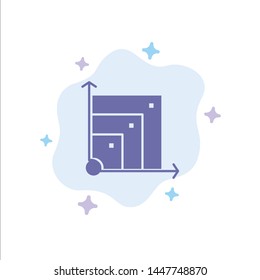 Scalable, System, Scalable System, Science Blue Icon on Abstract Cloud Background
