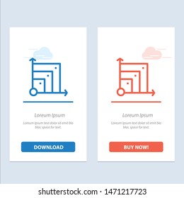Scalable, System, Scalable System, Science  Blue and Red Download and Buy Now web Widget Card Template. Vector Icon Template background