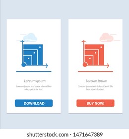 Scalable, System, Scalable System, Science  Blue and Red Download and Buy Now web Widget Card Template