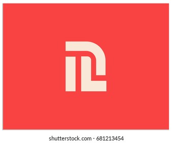 Scalable vector icon, containing hidden connected letters I, L, P, n, D, J, m, R. Isolated logo, for screen (web, mobile app, video, etc.) and print (corporate identity, advertising, etc.)