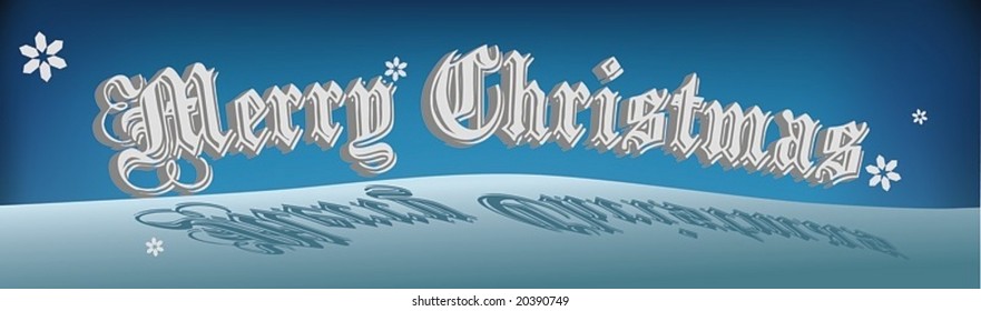 A scalable vector illustration of a seasonal Christmas greeting banner