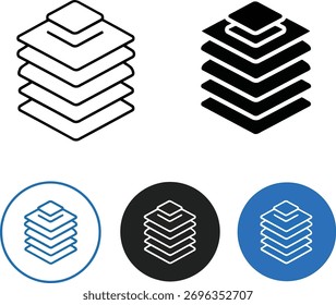 Ilustração vetorial escalável de três formas circulares abstratas em tons de preto azul e azul-petróleo perfeito para fundos ou ícones de elementos de design digital.