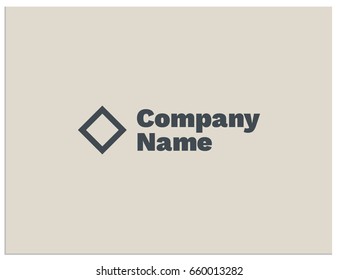 Scalable vector illustration with variant of the composition - the mutual arrangement of the graphic mark and the name of the company. This template you can use to create your own logotype
