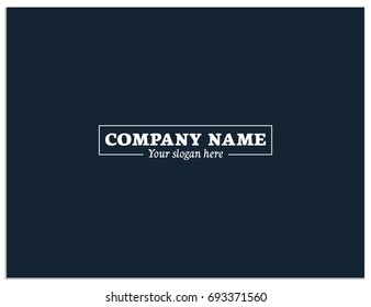 Scalable vector illustration with variant of composition for your logo. Isolated the mutual arrangement of the name of the company and the slogan. This template you can use to create your own work