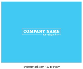 Scalable vector illustration with variant of composition for your logo. Isolated the mutual arrangement of the name of the company and the slogan. This template you can use to create your own work