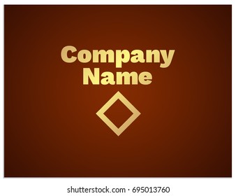 Scalable vector illustration with variant of the composition - the mutual arrangement of the graphic mark and the name of the company