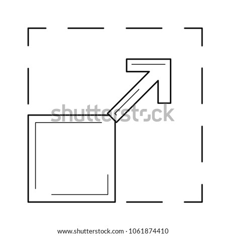 Scalable vector line icon isolated on white background. Scalable line icon for infographic, website or app.