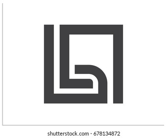 Scalable vector logo, symbolizing stylized footgear and includes hidden letters G, I, L, P, q. Isolated icon, for screen (web, mobile app, video, etc.) and print (corporate identity, advertising, etc)