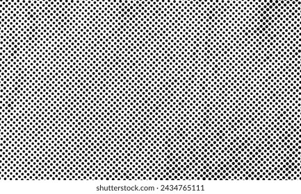 Scalable Vector Newspaper Dotted Halftone Texture Retro Print Overlay with Transparent Background