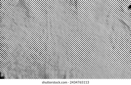 Scalable Vector Newspaper Dotted Halftone Texture Retro Print Overlay with Transparent Background