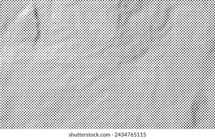 Scalable Vector Newspaper Dotted Halftone Texture Retro Print Overlay with Transparent Background