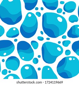 Vectores escalables de gotitas de agua, una superficie lluviosa húmeda sin tropiezos