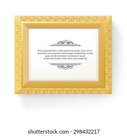 Scalable Vintage Style Thick Border Frame Esp10 Design Illustration for Your Content