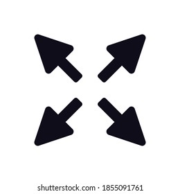 Scale arrow line icon vector illustration logo template for many purpose.