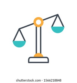 scale balance equality isolated icon vector illustration design
