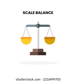 Icono de balanceo de escala. Ilustración vectorial sobre fondo blanco. Se puede usar para productos digitales, presentación, interfaz de usuario y muchos más.