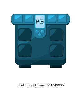 scale balance gym equipment icon vector illustration design