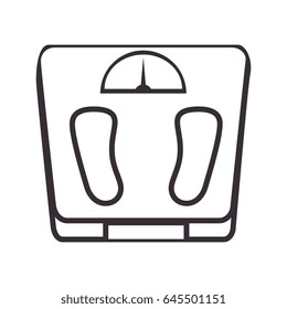 scale balance gym isolated icon