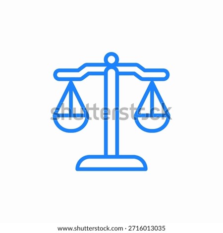 scale balance icon sign vector
