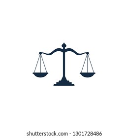 Scale Balance Icon Vector Logo Template