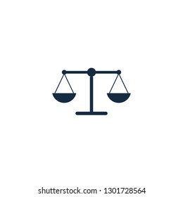 Scale Balance Icon Vector Logo Template
