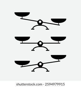 Scale balance icon vector logo design template