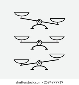 Scale balance icon vector logo design template
