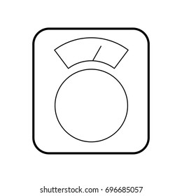 scale balance isolated icon
