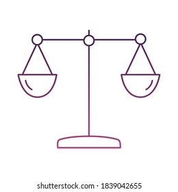 Vektorgrafik-Vektorgrafik-Design für die Waage-Linie