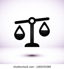 scale, balance  vector icon