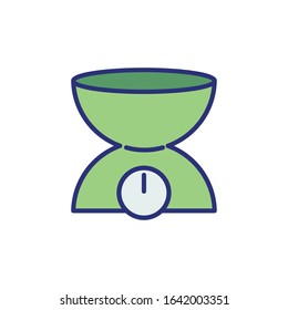 scale balance weight measure icon vector illustration design