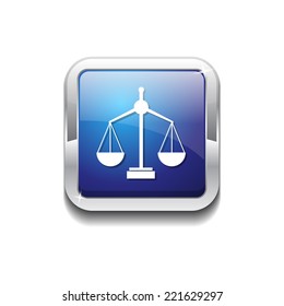 Scale Blue Vector Icon Button