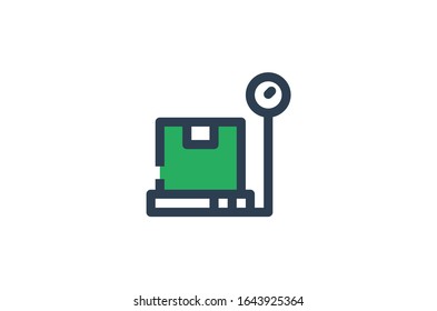 Scale box icon on deliver