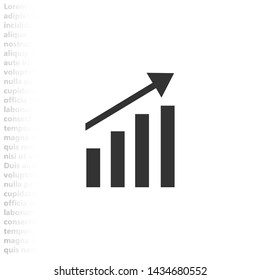 scale chart vector icon , Lorem ipsum flat design