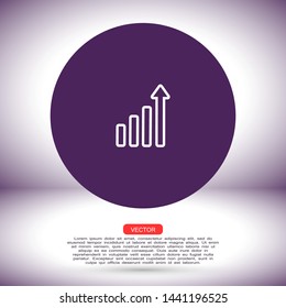 scale chart vector icon , Lorem ipsum flat design