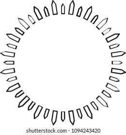 Scale circle border