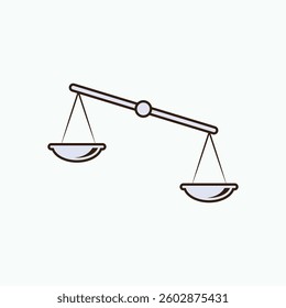 Scale Comparison. Unbalance, Compare Symbol.      Scale not Equal, Comparison. Unbalanced, Compare Symbol.  