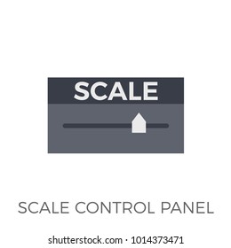 Scale Control Panel Icon Vector. Isolated on White Background. Trendy Flat Style.