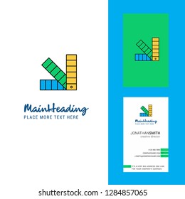 Scale Creative Logo and business card. vertical Design Vector