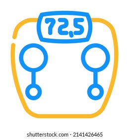 scale device color icon vector. scale device sign. isolated symbol illustration