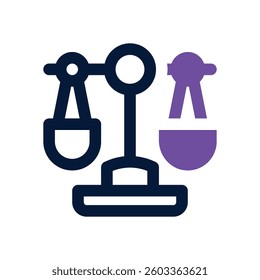 scale dual tone icon. Sleek and modern vector icon for websites, mobile apps, marketing materials, and corporate design. Fully scalable and ready to use.