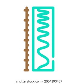 skalieren Sie elektromagnetische Farbsymbol Vektorgrafik. elektromagnetisches Schild. einzelne Symbolillustration